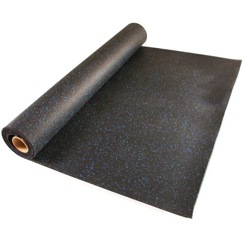 Rubber Floor Roll blue color specks
