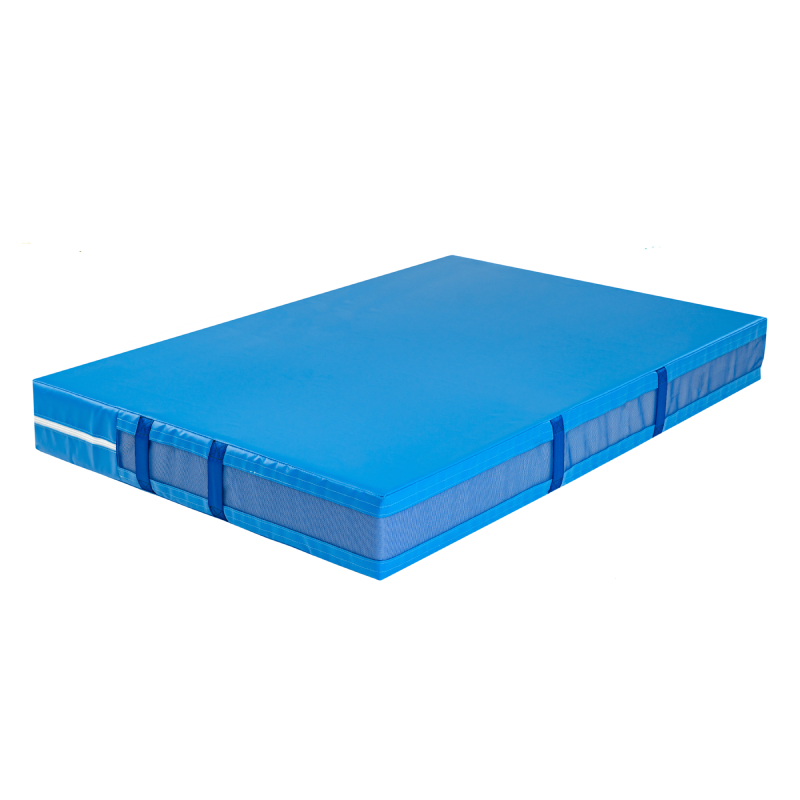 8-inch safety landing mat for gymnastics in the color carolina blue