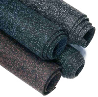 rolls of rubber