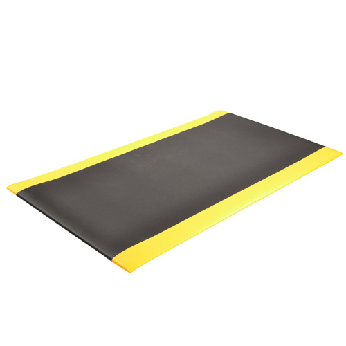 Blade Runner with Dyna Shield Anti-Fatigue Mat 4x60 ft black and yellow full ang.