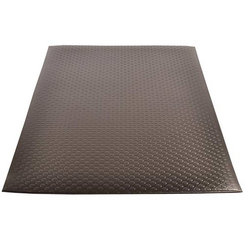 Bubble Sof-Tred with Dyna Shield Anti-Fatigue Mat 3x4 ft full tile black.