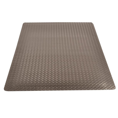 Diamond Tuff Anti-Fatigue Mat 5x75 ft full tile black.