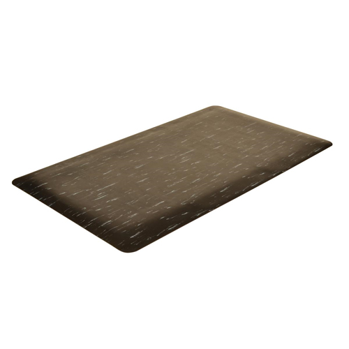Marble Sof-Tyle Grande Anti-Fatigue Mat 4x75 ft  full ang black.