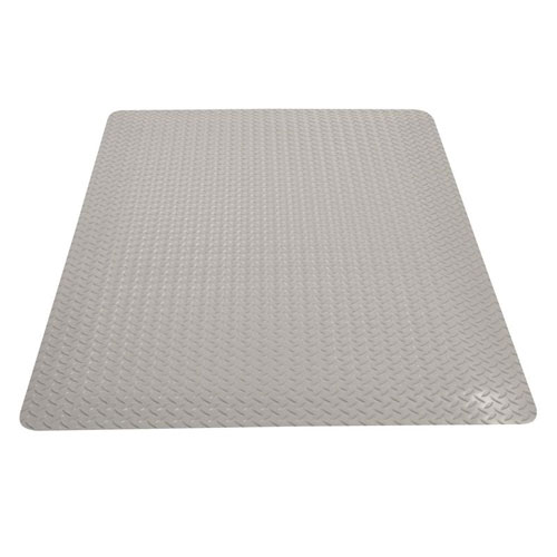Saddle Trax Anti-Fatigue Mat 2x75 ft gray full tile.