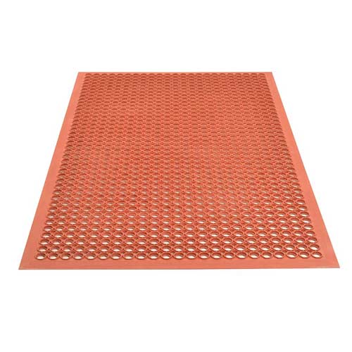 SaniTop Anti-Fatigue Mat 3X20 ft Red full tile.