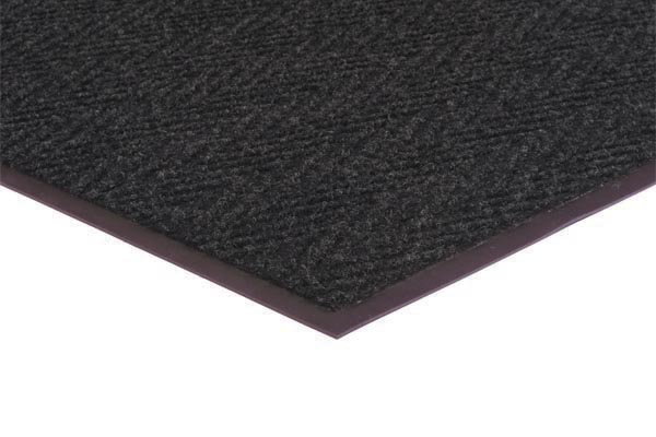 Stain resistant Chevron Rib indoor entrance carpet met with herringbone design.