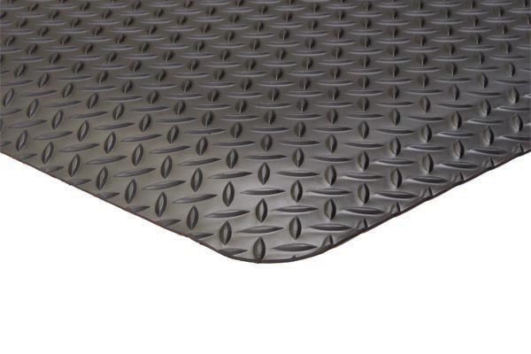 Non slip Diamond Foot Mat is resistant to common chemicals and fluids.