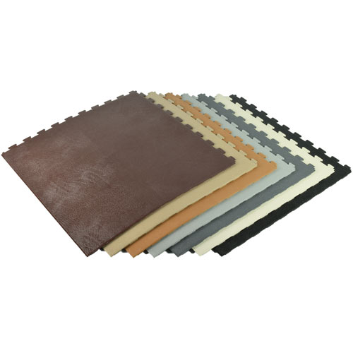 Leather PVC Floor Tile Colors Stack