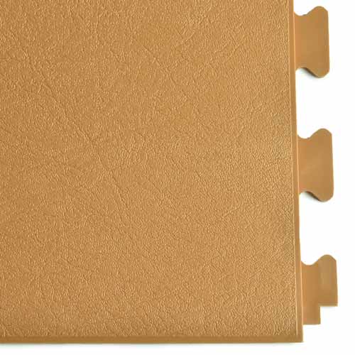 Leather PVC Floor Tile Colors Camel Corner 