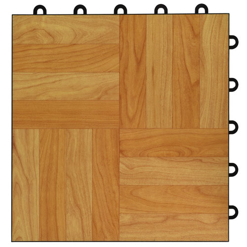 Raised Modular Wood Look Floor Tiles
