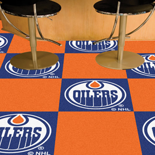 Carpet Tile NHL Edmonton Oilers 18x18 inches 20 per carton