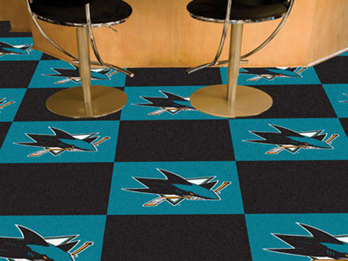 Carpet Tile NHL San Jose Sharks 18x18 inches 20 per carton