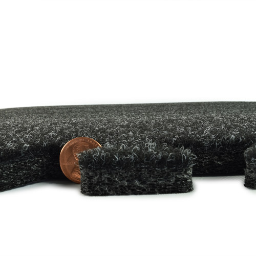 Plush Comfort Carpet Tile 10x10 ft Kit Beveled Edges thick.