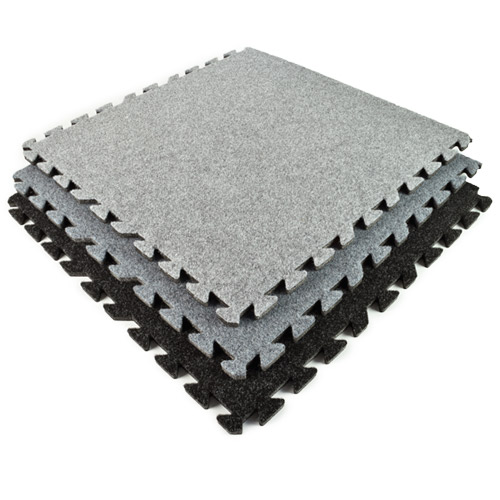 Plush Carpet Tiles 10x10 ft Kit Beveled Edges stack Trade Show Flooring