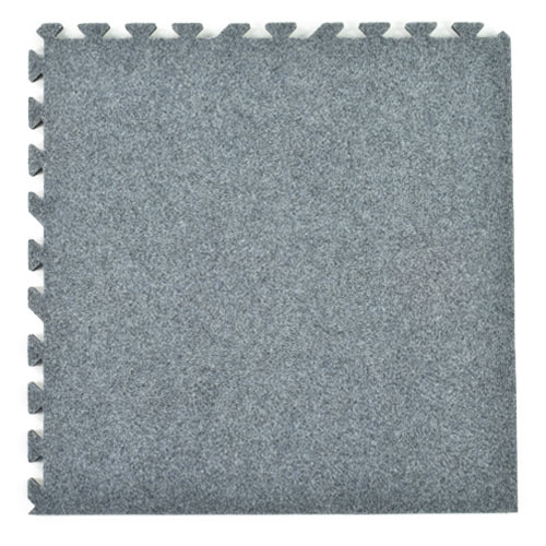 Plush Comfort Carpet Tile 10x10 ft Kit Beveled Edges border full.