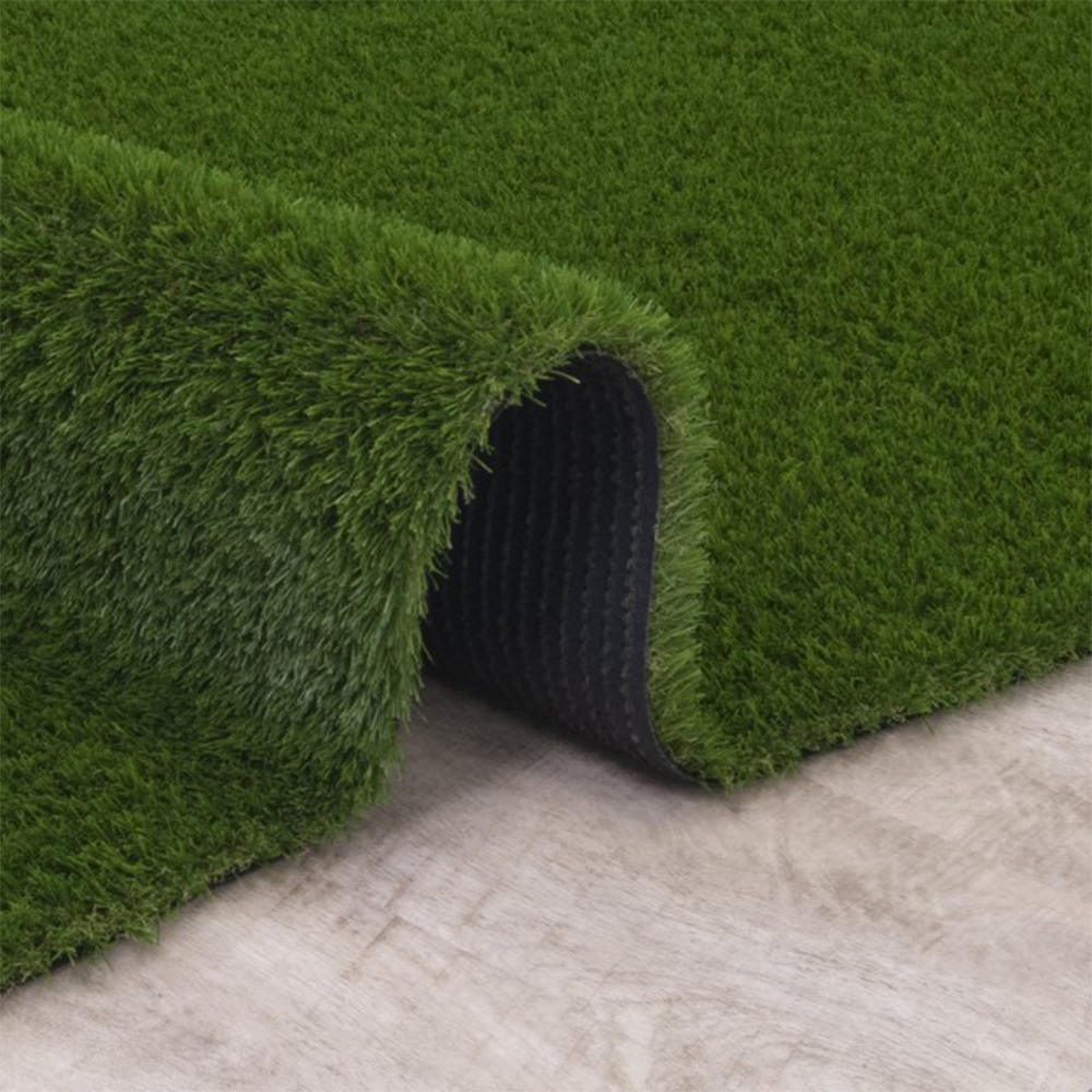 Curled up Fake Grass Carpet Turf Mat 1/2 Inch x 9x12 Ft. 