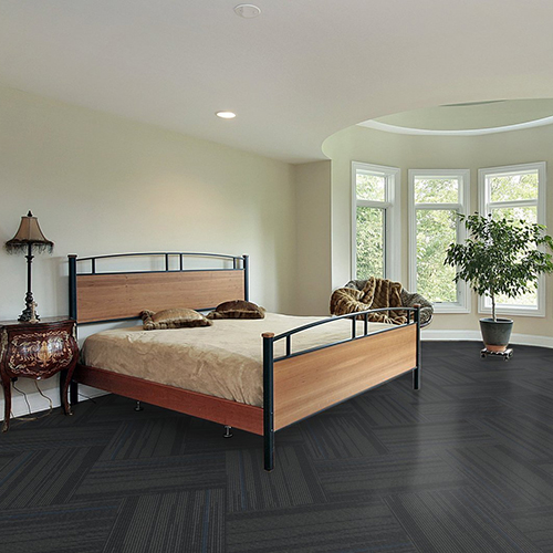 Reverb Commercial Carpet Tiles 24x24 Inch Carton of 18 Bedroom Matte Lake