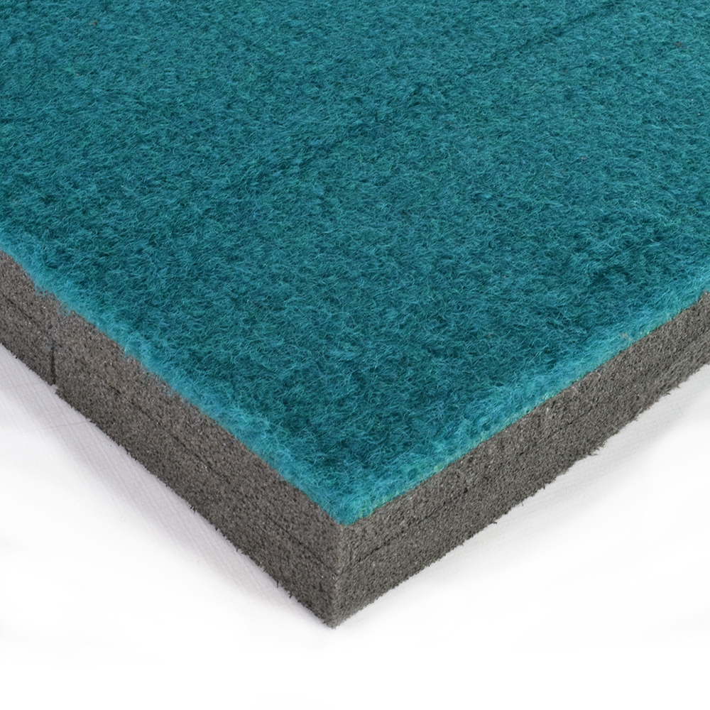 Cheerleading Mats 6x42 ft x 2 Inch Poly Flexible Roll - Select full teal