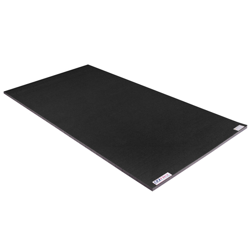 Cheer Mat 5x10 Ft x 1-3/8 Inch full black mat.