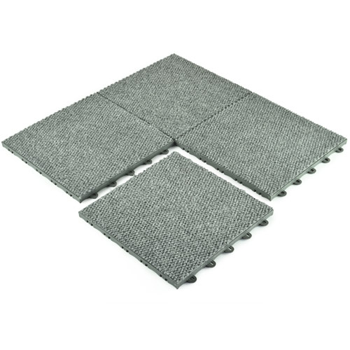 Carpet Tiles for Basement Raised Squares Snap Together 4 tiles.