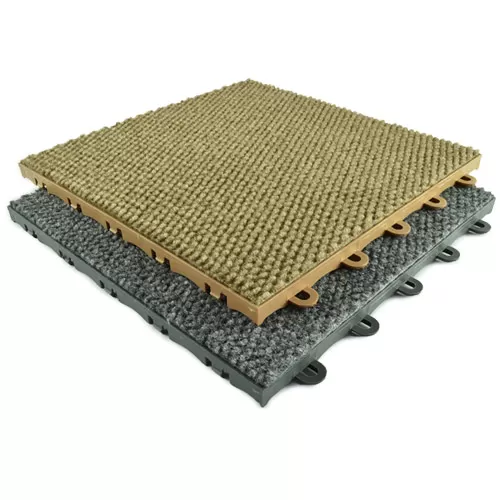 Raised Modular Carpet Tiles are Perfect for Basement Installations