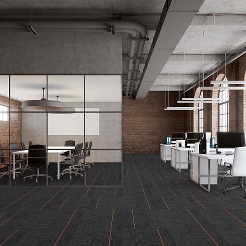 Echo Commercial Carpet Tiles 24x24 Inch Carton of 18 Office Install
