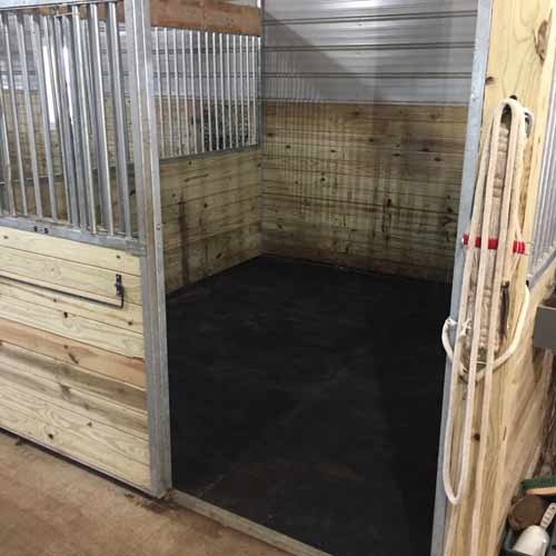 Horse Box Stall with Mats