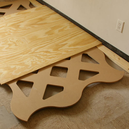 Dance Sprung Floor DIY showing forth step of installation