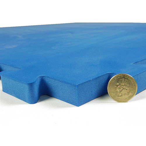 Dog Agility Mats Interlocking Tiles thickness with quarter