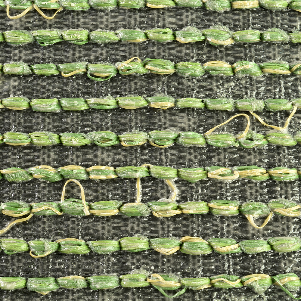 Bottom close up ZeroLawn Choice Artificial Grass Turf 1-1/4 Inch x 15 Ft. Wide per SF
