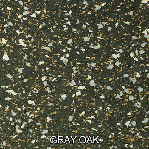 FlexeCork Interlocking Cork Rubber Tile 1/4 Inch close up of gray oak color