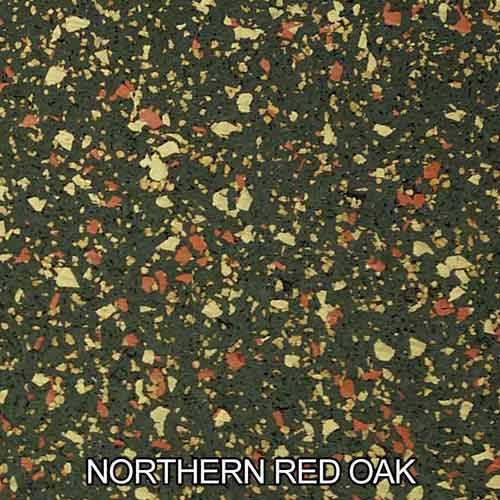FlexeCork Interlocking Cork Rubber Tile 1/4 Inch close up in norther red oak color