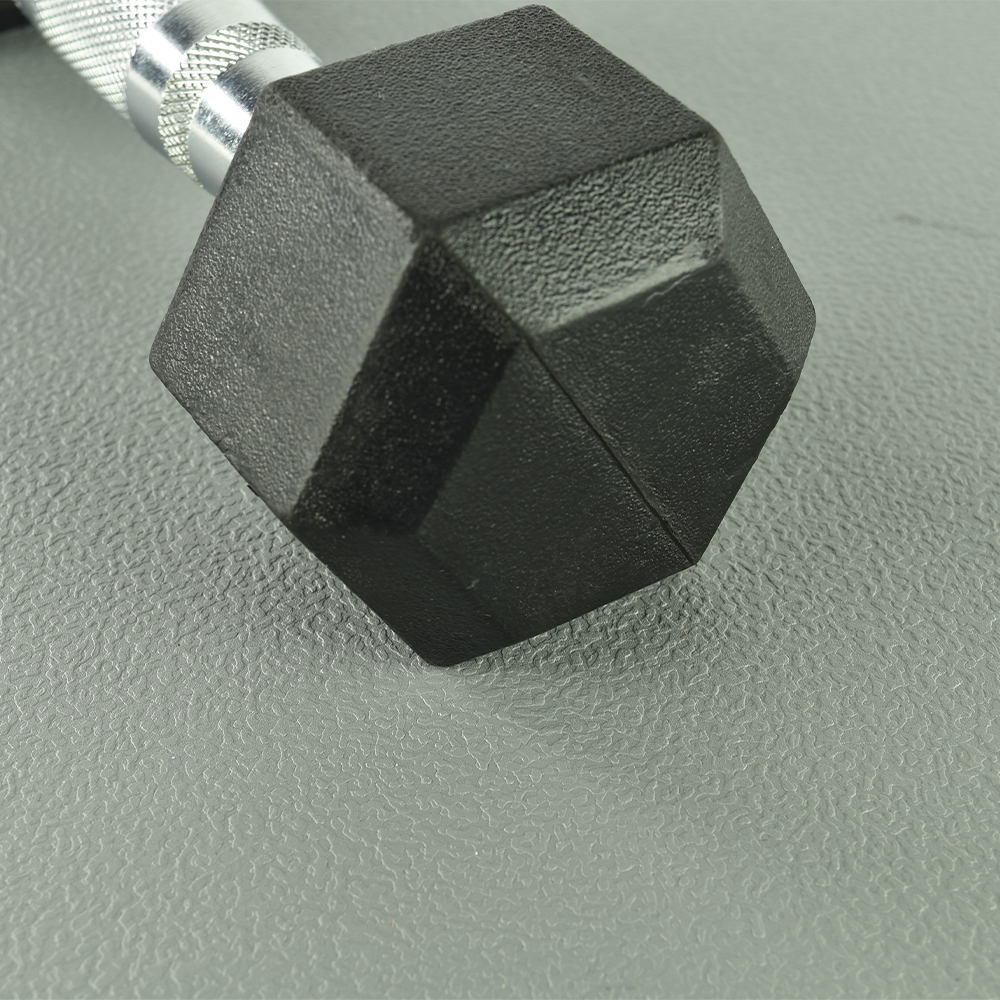 SupraTile 4.5MM DOVETAIL 20x20 in Textured Blk/Gry dumbbell