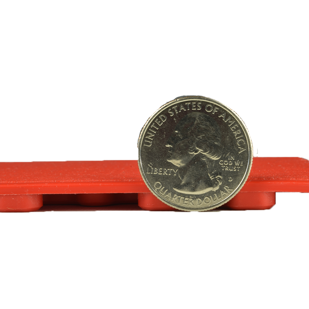 SupraTile 4.5MM T-JOINT 20.5x20.5 in Textured Red coin view