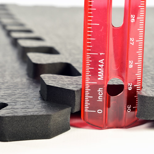 Dance Pad Foam Floor Underlayment Sport Plus Tile thickness ruler