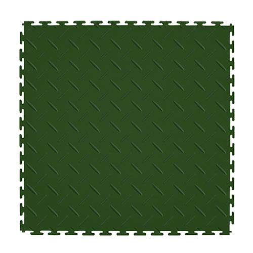 Diamond Top Floor Tiles Colors 8 tiles showing one green tile.