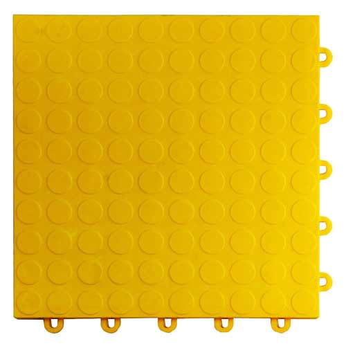 Garage Floor Tile Coin yellow tile.