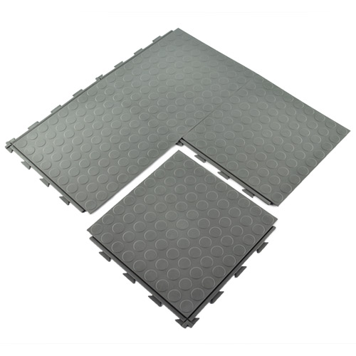 HiddenLock Coin Floor Tile Gray quad.