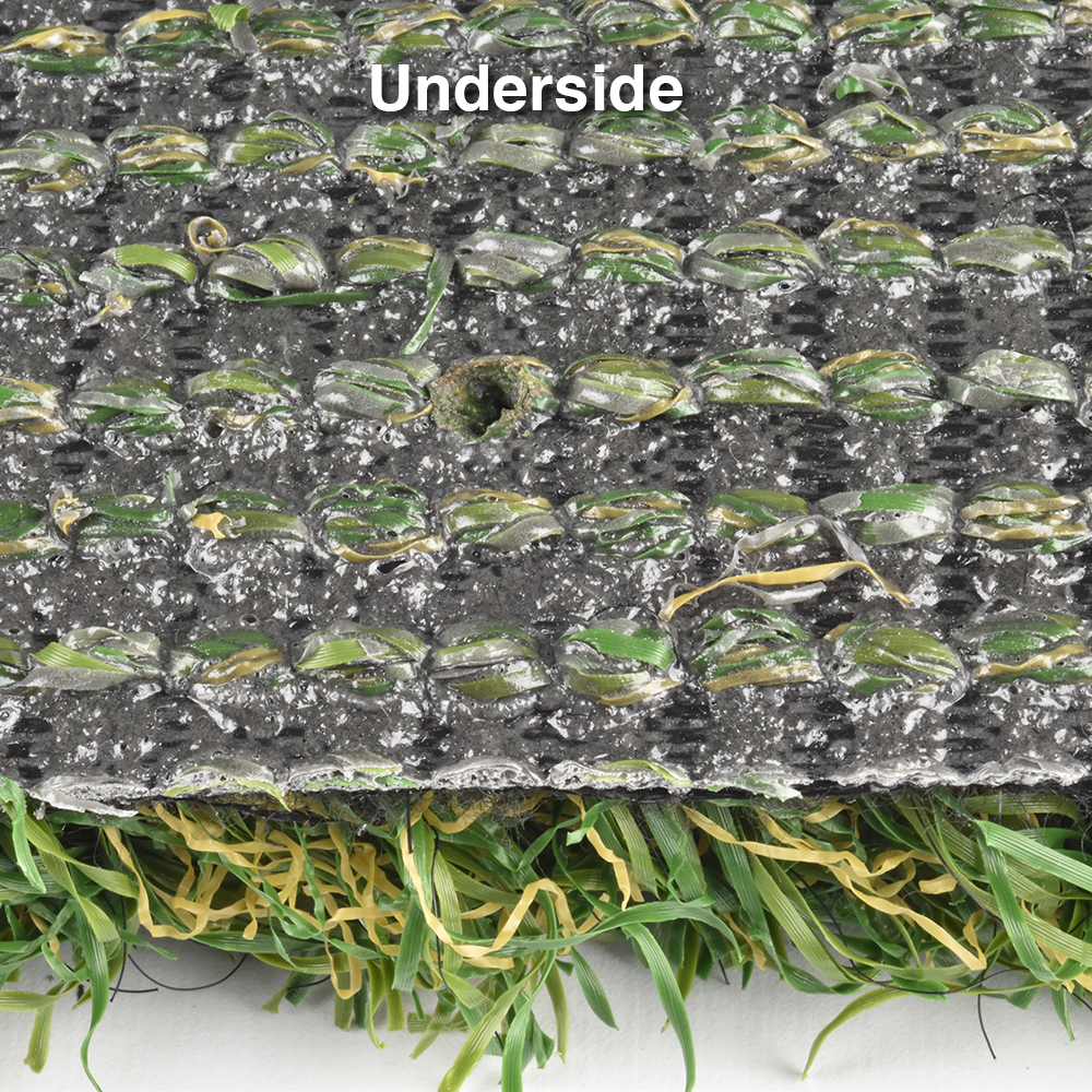 Drainage holes Endless Summer Artificial Grass Turf 1-9/16 Inch x 15 Ft. Wide