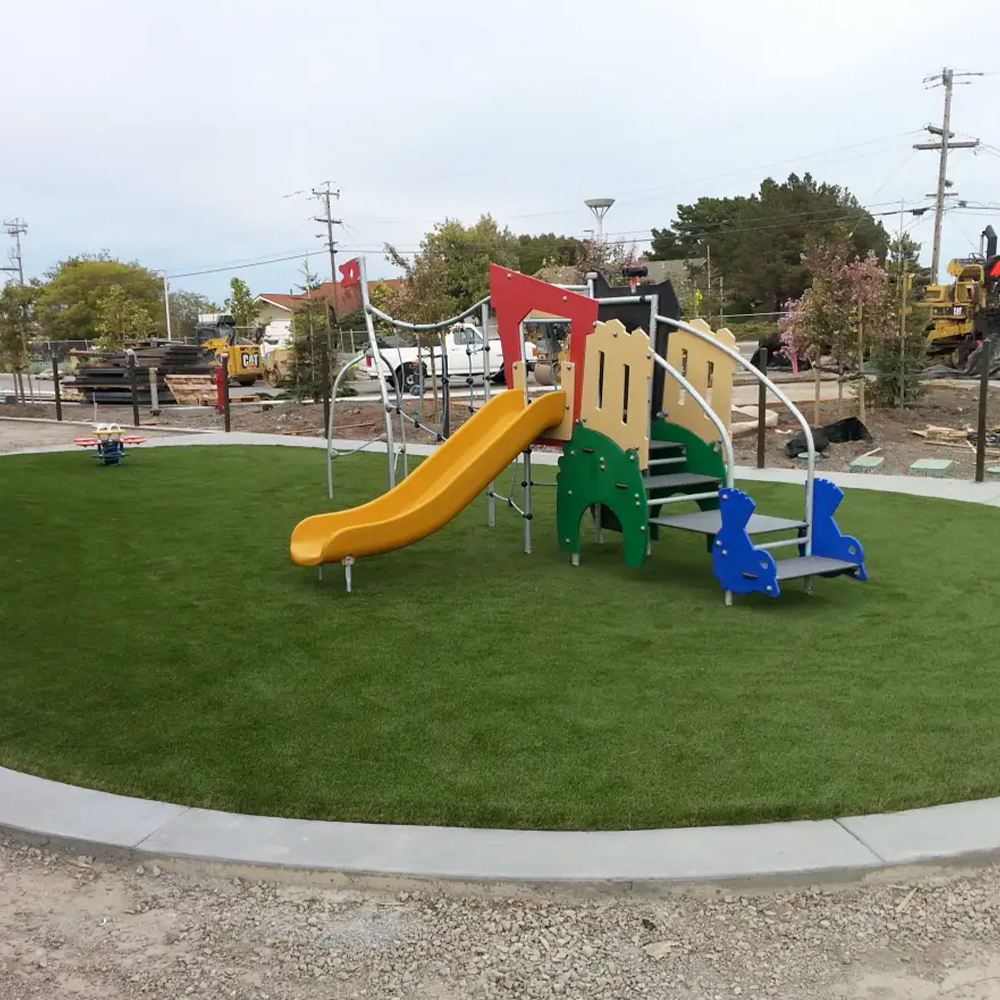 Play Time Artificial Grass Turf playground installation
