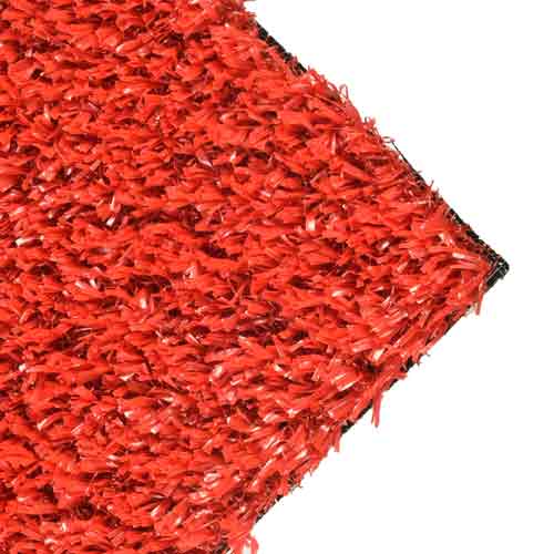 V-Max Artificial Grass Turf Roll 12 Ft wide x 5mm Padded Colors LF Red Corner