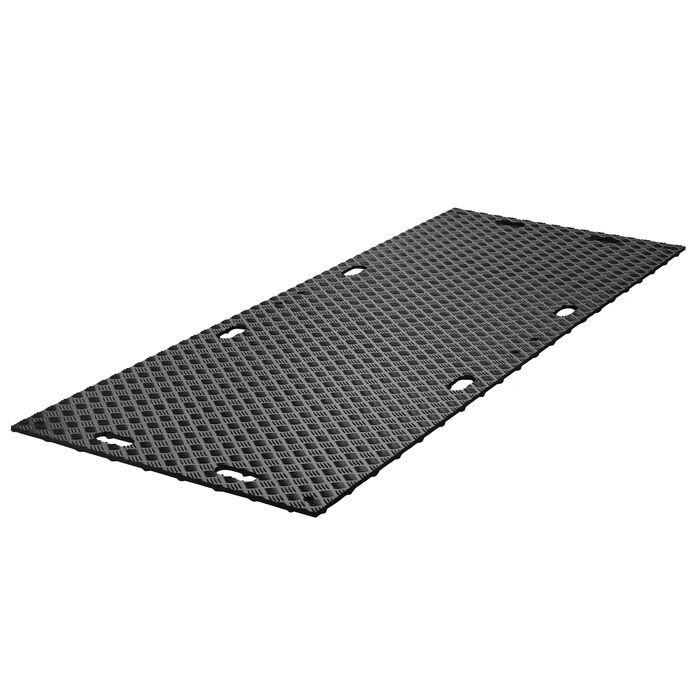 MambaMat Ground Protection Mat Black 1/2 Inch x 3x8 Ft. full low profile surface