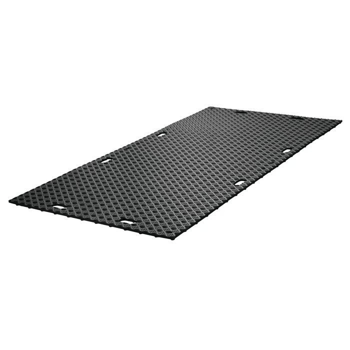 Low profile 4 bar pedestrian surface MambaMat Ground Protection Mat Black 1/2 Inch x 4x8 Ft.