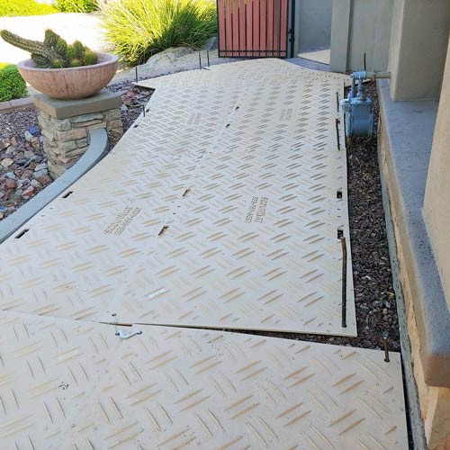 outdoor flooring options over rocks or gravel