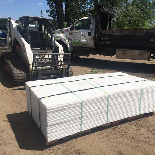 Ground Protection Mats 4x8 ft pallet stack.