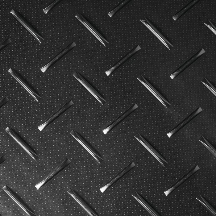 Diamond top close up MambaMat Ground Protection Mat Black 1/2 Inch x 4x8 Ft.
