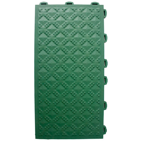 Ergo Matta Solid CushionTred Surface anti fatigue floor tile no holes green tile.