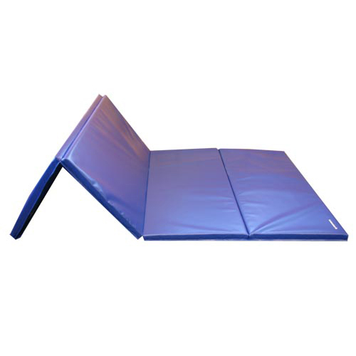 Gym Mats for Sale 4x8 Ft x 1.5 inch blue folded.