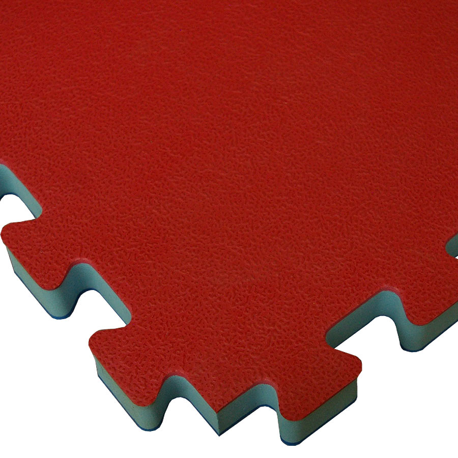 Home Sport Floor Foam showing close up of red mat.
