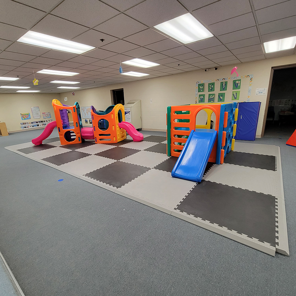 foam safety mats for kids indoor playground at early learning center for kids